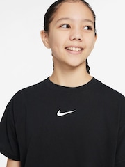 Nike Black Sportswear 100% Cotton T-Shirt - Image 2 of 3