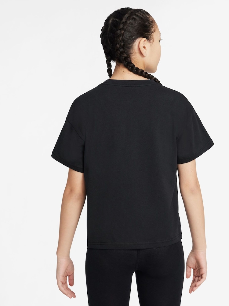 Nike Black Sportswear 100% Cotton T-Shirt - Image 3 of 3