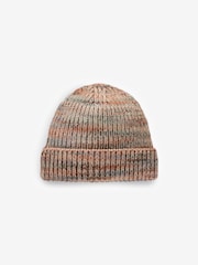 Brown/Multi Knitted Baby Beanie Hat (0mths-2yrs) - Image 3 of 5