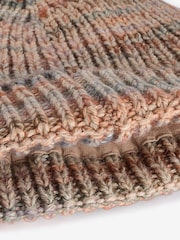 Brown/Multi Knitted Baby Beanie Hat (0mths-2yrs) - Image 4 of 5