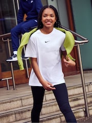 Nike White Sportswear Boxy 100% Cotton T-Shirt - Image 1 of 4