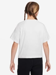 Nike White Sportswear Boxy 100% Cotton T-Shirt - Image 3 of 4