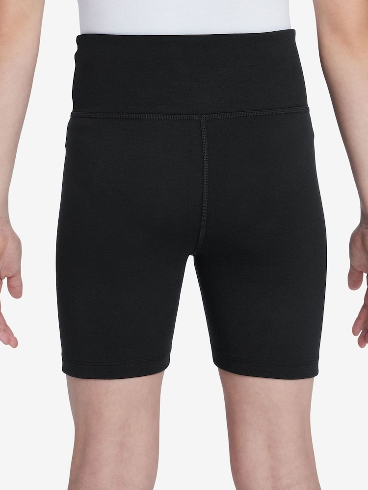 Nike Black 5 Inch High-Waisted Bike Shorts - Image 2 of 4