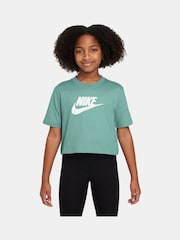 Nike Green Frost Cropped 100% Cotton T-Shirt - Image 1 of 3