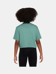 Nike Green Frost Cropped 100% Cotton T-Shirt - Image 2 of 3