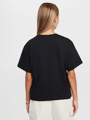 Nike Black Sportswear Boxy 100% Cotton T-Shirt - Image 2 of 7