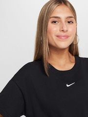 Nike Black Sportswear Boxy 100% Cotton T-Shirt - Image 4 of 7