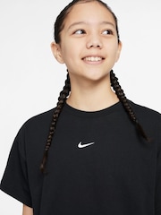 Nike Black Sportswear Boxy 100% Cotton T-Shirt - Image 7 of 7