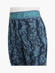 Nike Blue Print Pro Dri-FIT Leggings - Image 3 of 5