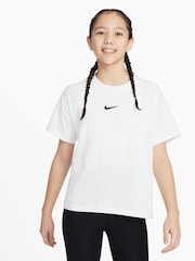 Nike White Sportswear 100% Cotton T-Shirt - Image 1 of 3