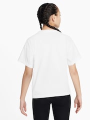 Nike White Sportswear 100% Cotton T-Shirt - Image 2 of 3
