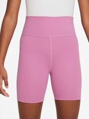Nike Pink Flamingo One 5 Inch Dri-FIT Bike Shorts - Image 1 of 4