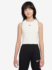 Белый - майка в рубчик Nike спортивная одежда - Image 1 of 4