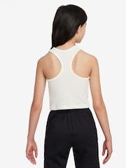 Белый - майка в рубчик Nike спортивная одежда - Image 2 of 4