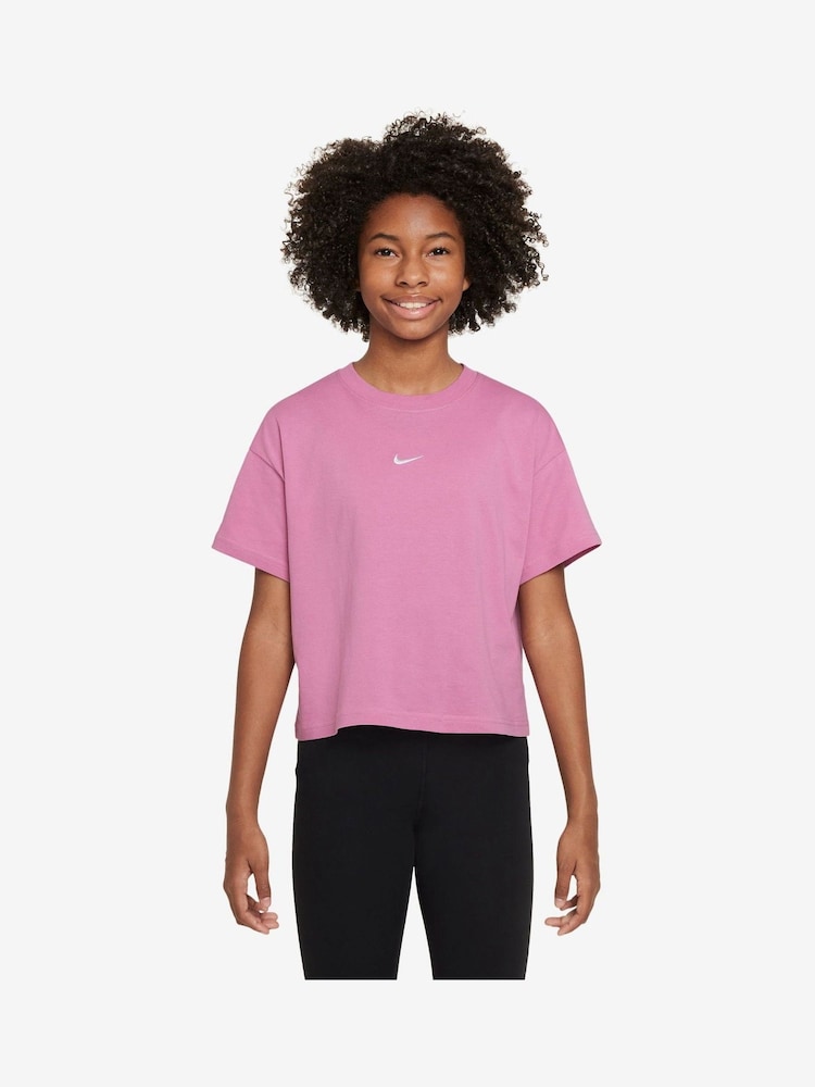 Nike Pink Flamingo Sportswear Boxy T-Shirt - Image 1 of 4