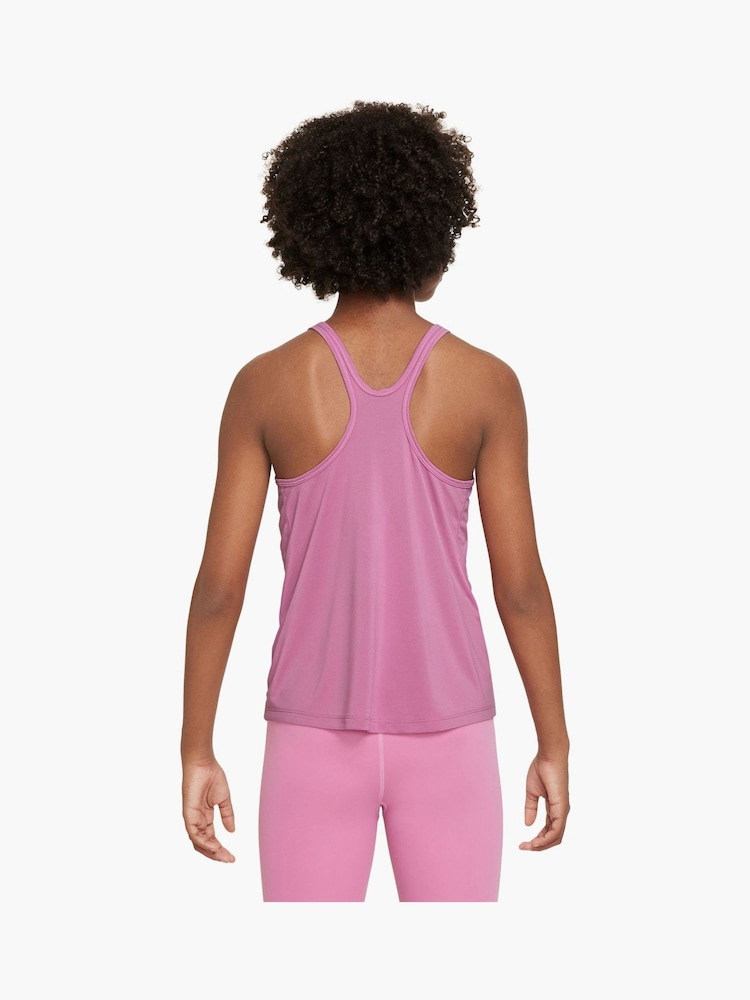 Розовый - Nike Dri-FIT One Classic Tank Vest Top - Image 2 of 3