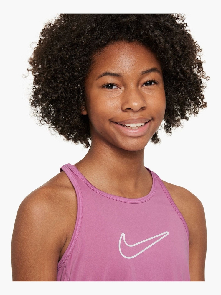 Розовый - Nike Dri-FIT One Classic Tank Vest Top - Image 3 of 3