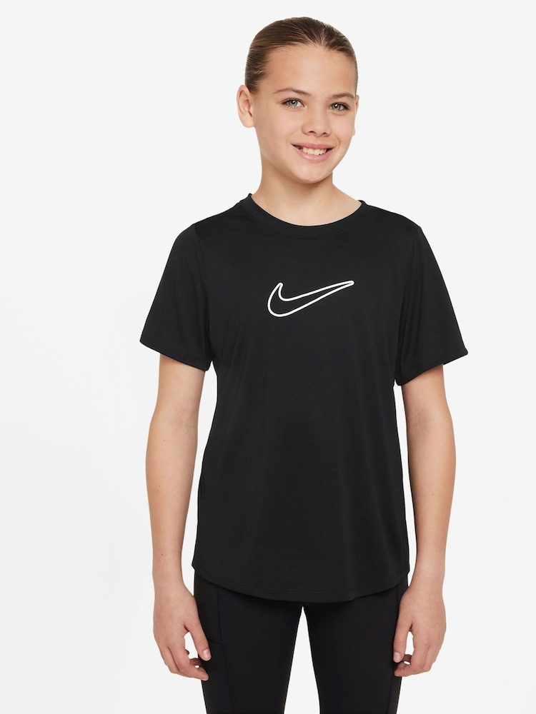 Nike Black One Dri-FIT Short Sleeve T-Shirt - Image 1 of 3