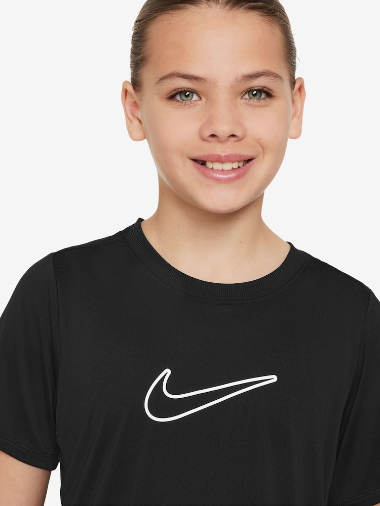 Nike Black One Dri-FIT Short Sleeve T-Shirt - Image 3 of 3