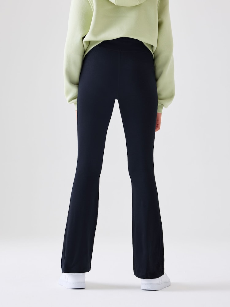 Nike Black High Waisted Flared Leggings - Image 4 of 5