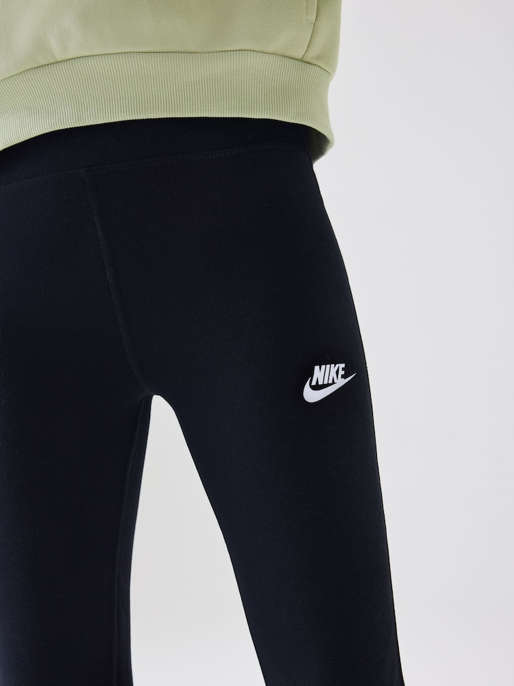 Nike Black High Waisted Flared Leggings - Image 5 of 5
