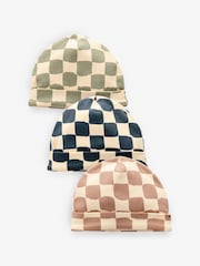 modra - 100% Cotton Jersey čepica klobuki in kape; pokrivala 3 komplet (0-18mths) - Slika 1 iz 5