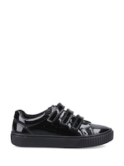 Hush Puppies Black Elsie Touch Fastening Senior School Shoes - Image 1 of 5