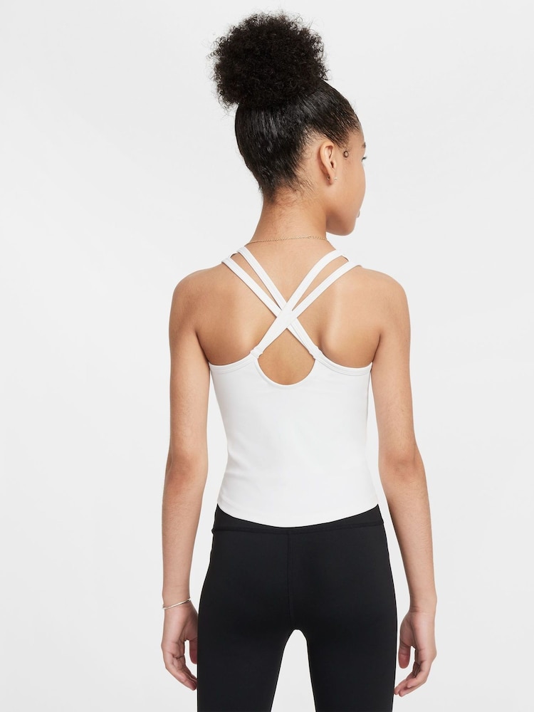 Белый - Nike One Dri-FIT Tank Vest Top - Image 2 of 8