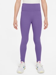 Nike Purple Raspberry One Dri-FIT Leggings - Image 1 of 5