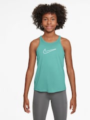 Nike Green Frost Dri-FIT One Classic Tank Vest Top - Image 1 of 3
