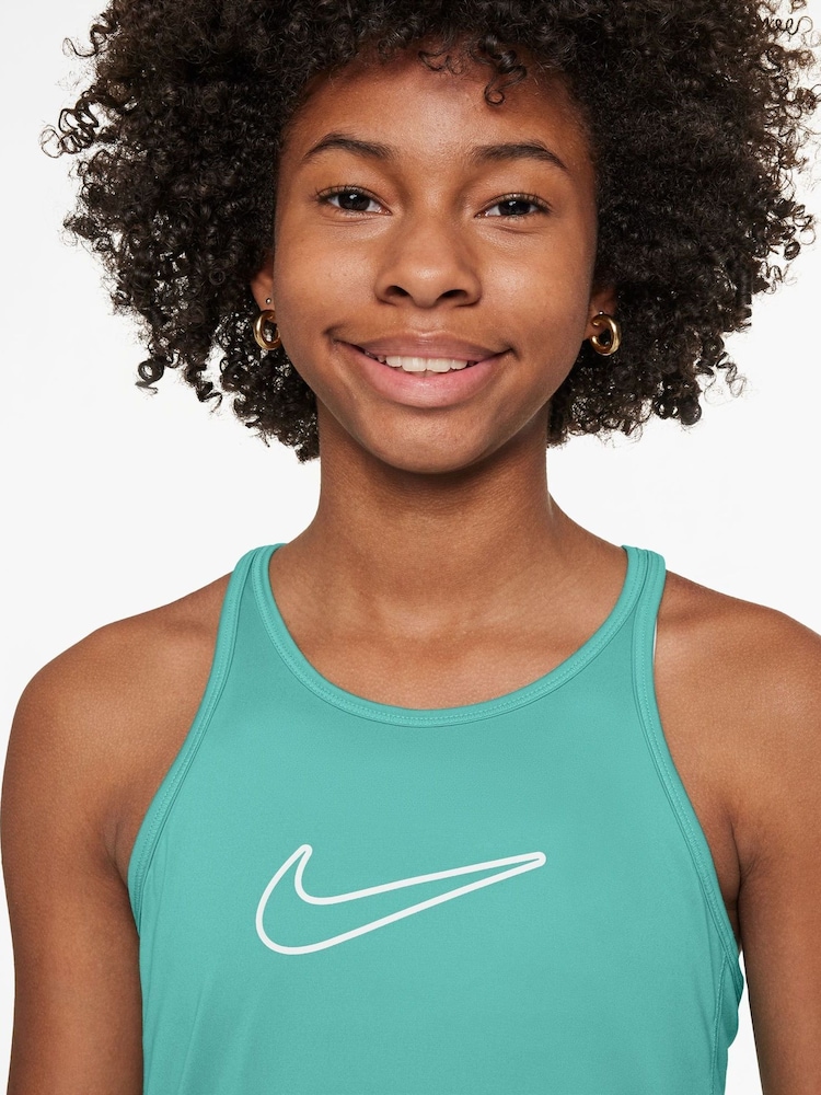 Nike Green Frost Dri-FIT One Classic Tank Vest Top - Image 3 of 3
