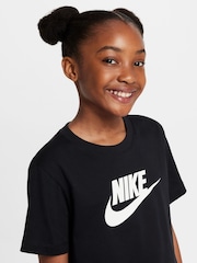 Schwarz - Nike Cropped T-Shirt - Bild 4 von 4