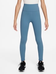 Nike Aegean Blue One Dri-FIT Leggings - Image 1 of 5
