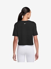 črna - Nike Pro Short-Sleeve Cropped T-Shirt - Slika 2 iz 3