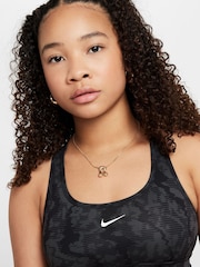 Nike Black Pro Swoosh Reversible All-Over Print Sports Bra - Image 4 of 6