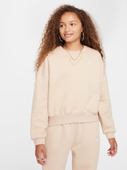 Nike Club Fleece Boxy Crewneck свитшот - Image 1 of 4