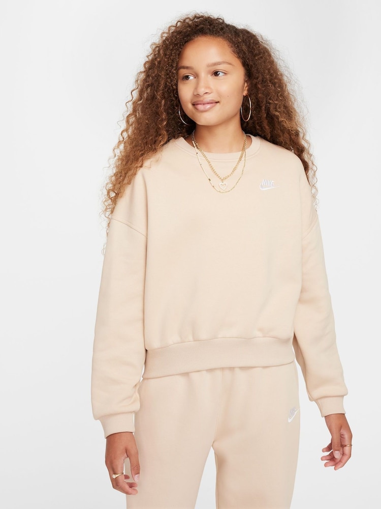 Nike Club Fleece Boxy Crewneck свитшот - Image 1 of 4