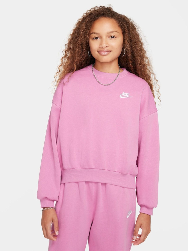 Nike Club Fleece Boxy Crewneck свитшот - Image 1 of 4