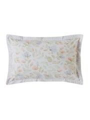 Laura Ashley Set of 2 Pale Sage Orisia Peony 100% Cotton Pillowcases - Image 3 of 4