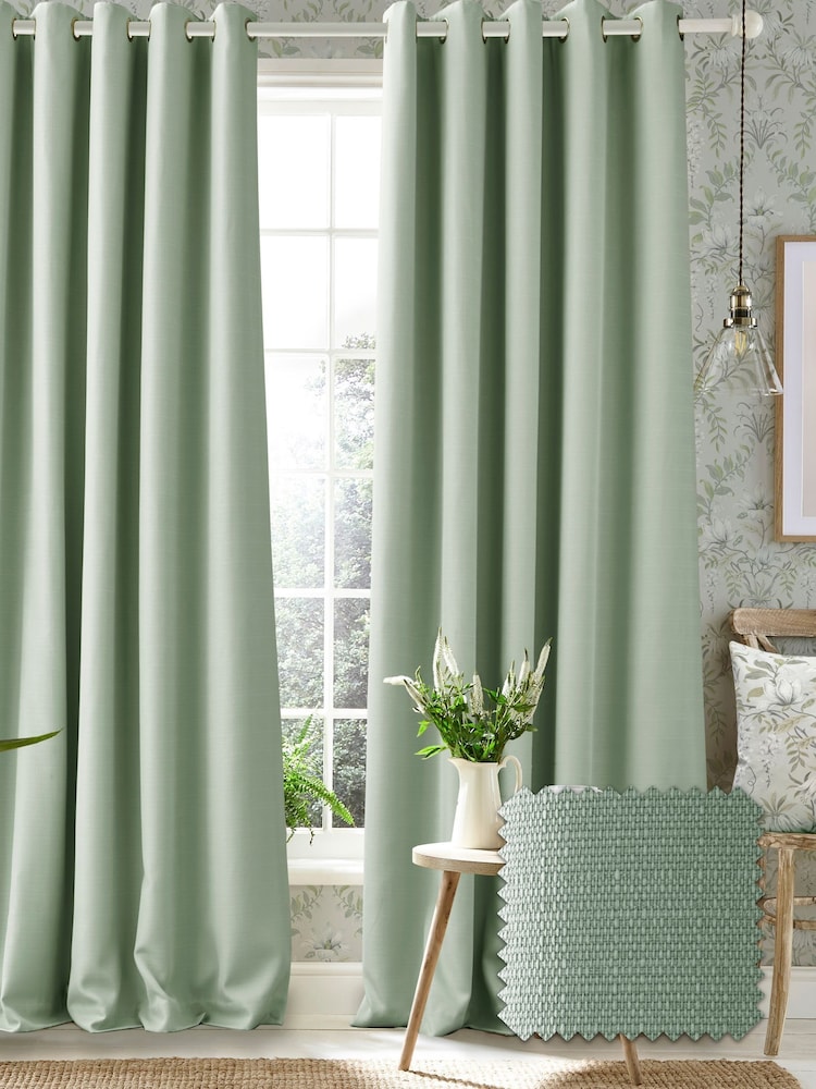 Laura Ashley Stephanie Blackout/Thermal Lined Pencil Pleat Curtains - Bild 1 von 3 Laura Ashley Stephanie Blackout/Thermal Lined Pencil Pleat Curtains - Bild 1 von 3
