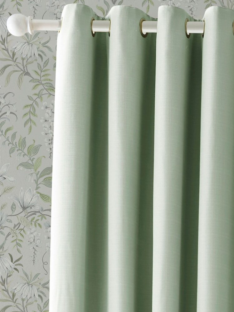 Laura Ashley Stephanie Blackout/Thermal Lined Pencil Pleat Curtains - Bild 2 von 3 Laura Ashley Stephanie Blackout/Thermal Lined Pencil Pleat Curtains - Bild 2 von 3