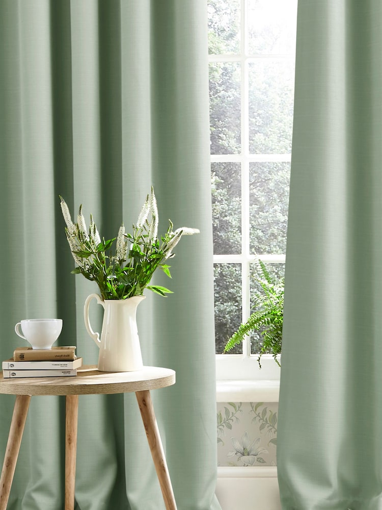 Laura Ashley Stephanie Blackout/Thermal Lined Pencil Pleat Curtains - Bild 3 von 3
