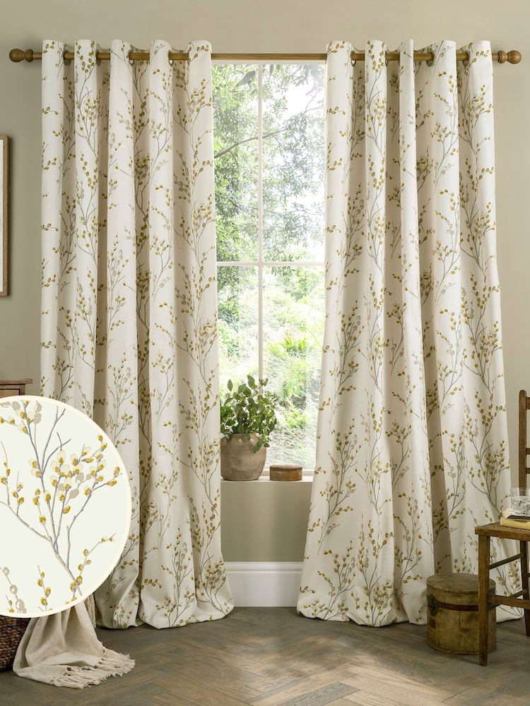 Laura Ashley Pussy Willow Lined 100% хлопковые шторы на люверсах - Изображение 1 из 2 Laura Ashley Pussy Willow Lined 100% хлопковые шторы на люверсах - Изображение 1 из 2