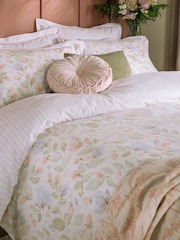 Laura Ashley Pale Sage Orisia Peony 100% Cotton Duvet Cover and Pillowcase Set - Image 1 of 5