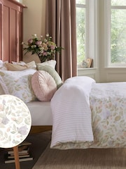 Laura Ashley Pale Sage Orisia Peony 100% Cotton Duvet Cover and Pillowcase Set - Image 2 of 5