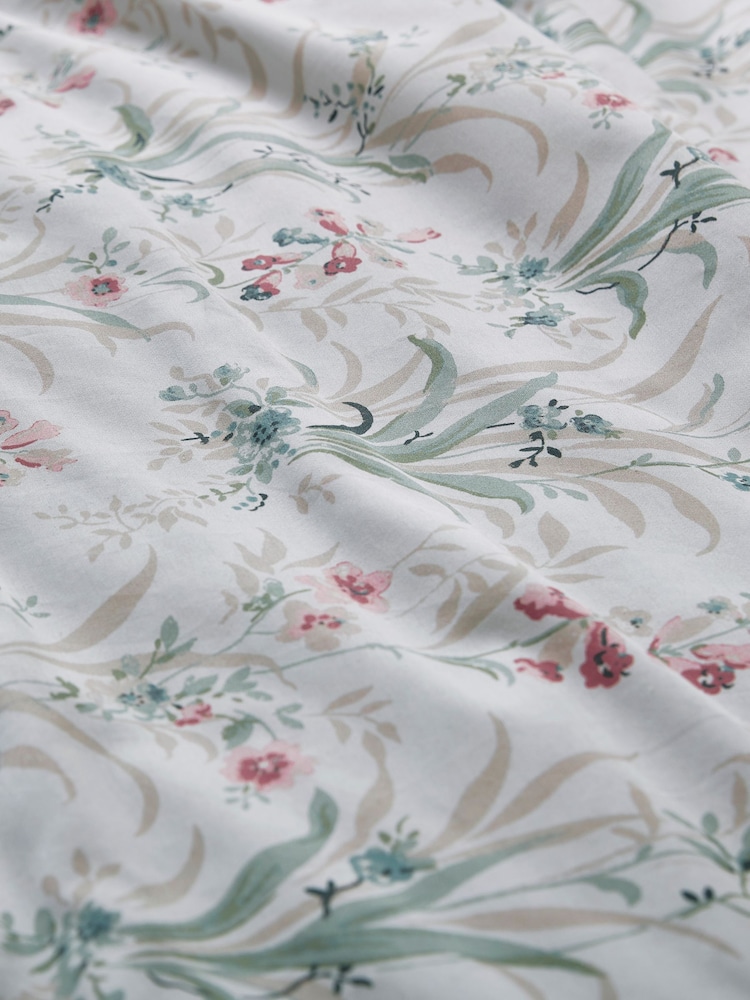 Laura Ashley Soft Natural Mosedale Posy 100% Cotton Duvet Cover and Pillowcase Set - Image 4 of 4