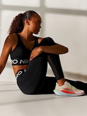 Nike Black Pro Indy Plunge Medium Support Padded Sports Bra - Image 4 of 7