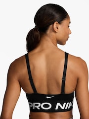 Nike Black Pro Indy Plunge Medium Support Padded Sports Bra - Image 6 of 7