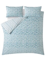 Laura Ashley Newport Blue Cariad Spray 100% Cotton Duvet Cover and Pillowcase Set - Image 3 of 5
