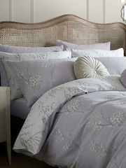 Laura Ashley Set of 2 Lavender Pussy Willow 100% Cotton Pillowcases - Image 1 of 4